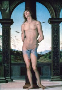 Św. Sebastian, c1470-1523 autorstwa Pietro Perugino