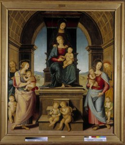 Rodzina św. Anny autorstwa Pietro Perugino