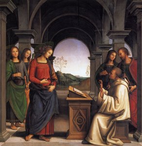Wizja świętego Bernarda autorstwa Pietro Perugino
