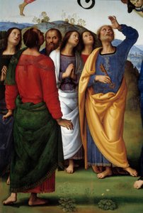 Wniebowstąpienie Chrystusa Szczegół przedstawiający apoterów. Obraz Pietro Vannucci dit il Perugino (Le Perugin autorstwa Pietro Perugino