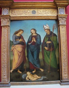 Adoracja Dzieciątka autorstwa Pietro Perugino
