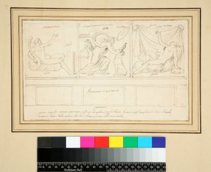 Ściana z trzema panelami) autorstwa Pietro Santi Bartoli