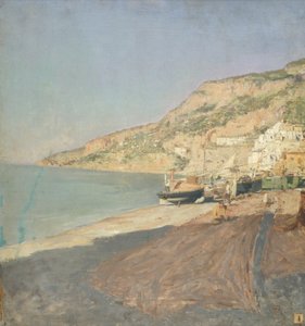Plaża Amalfi (olej na płótnie)
