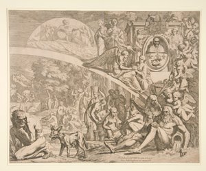 Alegoria na cześć Innocentego X autorstwa Pietro Testa