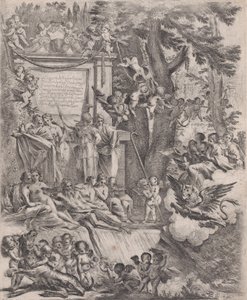Alegoria na cześć przybycia kardynała Franciottiego jako biskupa Lukki, 1637. autorstwa Pietro Testa
