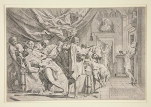 Śmierć Katona autorstwa Pietro Testa