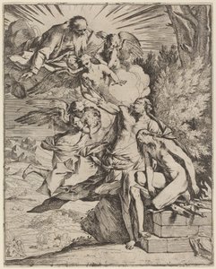 Ofiara Abrahama autorstwa Pietro Testa