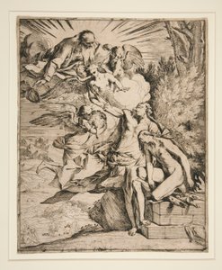 Ofiara Izaaka autorstwa Pietro Testa