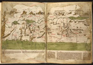 Mapa Ziemi Świętej. autorstwa Pietro Vesconte