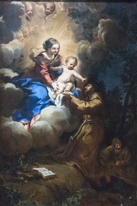 Wizja Maryi do św. Franciszka, ok. 1641 r. (olej na płótnie)
