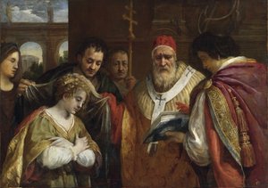 Flavia Domitylla czyli św. płótno - 123x172,7 - Prywatne autorstwa Pietro da Cortona