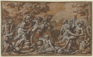 Bachanalia, 1600s. autorstwa Pietro da Cortona