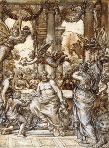 Kybele przed Radą Bogów, autorstwa Pietro da Cortona