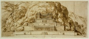 Rekonstrukcja świątyni w Palestrinie autorstwa Pietro da Cortona