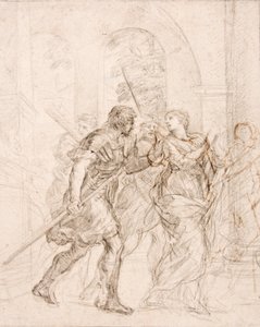 Święta (Martina) prowadzona na męczeńską śmierć autorstwa Pietro da Cortona