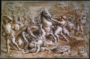 Nawrócenie św. Pawła, XVII wiek autorstwa Pietro da Cortona