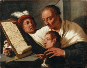 Nauczyciel z dwoma uczniami, po 1650 r.