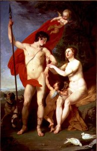 Wenus i Adonis autorstwa Piotr Ivanovich Sokolov