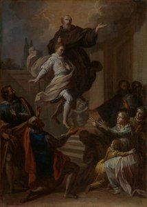 Cud św. Józefa z Kupertynu 1603-1663, 1750. autorstwa Placido Costanzi