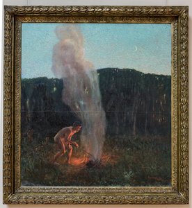 Kolumna dymu autorstwa Plinio Nomellini