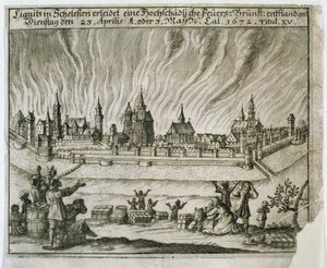 Legenda o ogniu dwojga, 1672 autorstwa Polish School