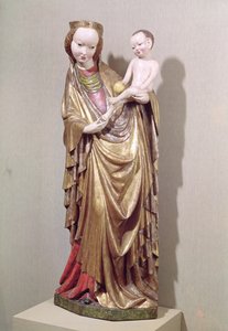 Dziewica z Dzieciątkiem, ok. 1400 (drewno polichromowane)