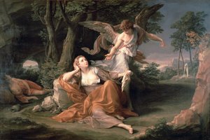 Hagar na pustyni autorstwa Pompeo Girolamo Batoni