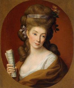 ""Portrait de la noble polonaise Izabela Lubomirska"" (Portrait of Princess Izabela Elzbieta Potocka, nee Lubomirska (1736-1816)) Peinture de Pompeo Batoni (1708-1787) - 1780 - Oil on canvas Dim 65,3x54,1 cm Private Collection autorstwa Pompeo Girolamo Batoni