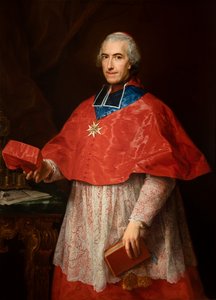 Portret kardynała Jean-François Joseph de Rochechouart autorstwa Pompeo Girolamo Batoni