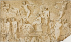 Triumf Miłości (po antycznej płaskorzeźbie) autorstwa Pompeo Girolamo Batoni