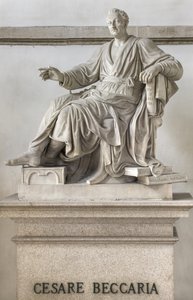 Posąg Cesare Beccarii, 1838 autorstwa Pompeo Marchesi