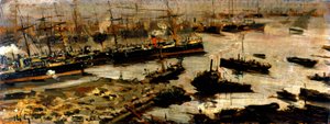 Port w Genui, obraz Mariani