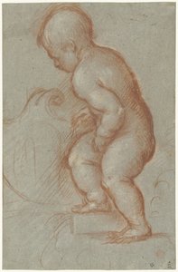 Putto z herbem autorstwa Pordenone (attributed to)