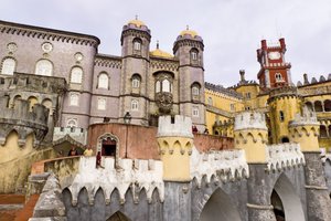 Widok na Pałac Narodowy autorstwa Portuguese School