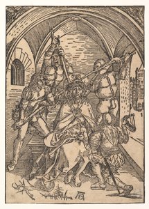 Chrystus ukoronowany cierniem, ca. 1500. autorstwa Possibly Albrecht Dürer
