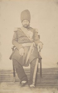 Portret Ardeshira Mirzy, wuja króla, lata czterdzieste i sześćdziesiąte XIX wieku.