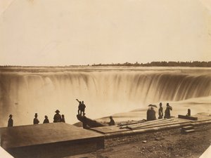 Wodospad Niagara, ca. 1855. autorstwa Possibly by Silas A. Holmes.