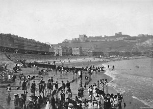 Dover: Zamek i plaża, ok. 1896 r.