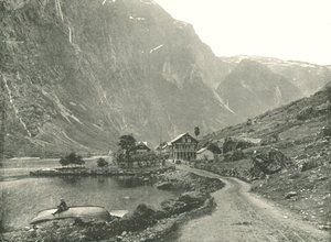 Stacja telefoniczna i hotele, Gudvangen, Norwegia, 1895.