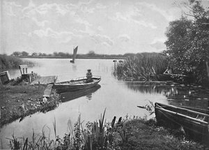 Wroxham Broad, Norfolk, ok. 1896 r. autorstwa Poulton and Co