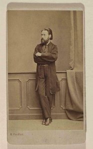 Portret kompozytora Bedricha Smetany, ok. 1866. autorstwa Prague . Photo studio H. Fiedler