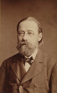 Portret kompozytora Bedricha Smetany, 1878. autorstwa Prague . Photo studio J. Mulac