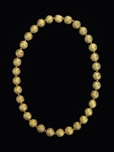 Naszyjnik z koralików ślimaka, Moche autorstwa Pre Columbian Pre Columbian