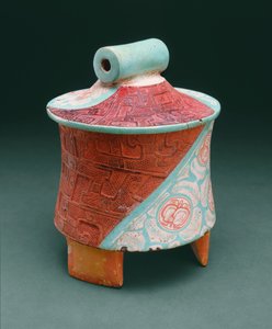 Naczynie trójnożne z nogami płytowymi (kuchenka stiukowa) autorstwa Pre Columbian Pre Columbian