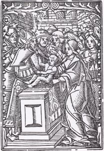 Prezentacja w świątyni autorstwa Probably French 16th Century