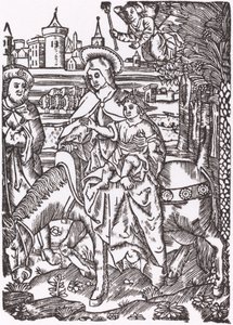 Ucieczka do Egiptu autorstwa Probably French 16th Century