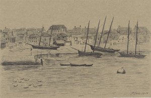 Wioska rybacka St. Ives autorstwa Prosper Alphonse Isaac