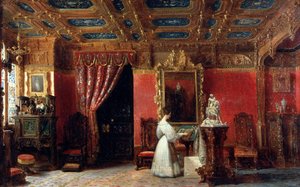 Księżniczka Marie dOrléans 1813-1839, księżna Wirtembergii, w swoim Atelier w Palais des Tuiles