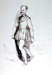 Figurka w stroju z XVI wieku, c1823-1870