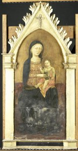 Dziewica i Dziecko autorstwa Pseudo Ambrodigio di Baldese (attributed to)